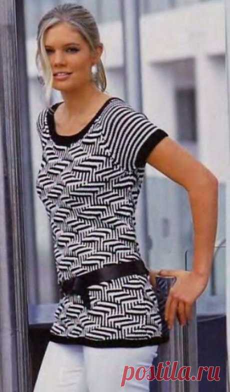 Черно- белые жакеты, свитера, пуловеры, сумки. Узор "гусиные лапки" | Волшебные спицы | Яндекс Дзен