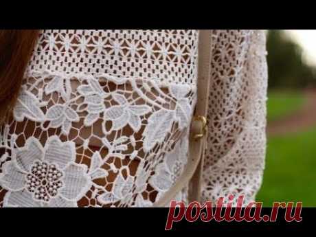 Ажурная туника. Как подобрать схемы для вязания крючком. ❤ Crochet pattern.