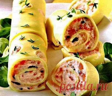 Рыбные рулетики..
