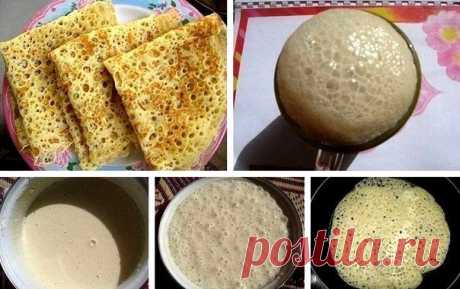 Оригинальные ажурные блинчики на молоке