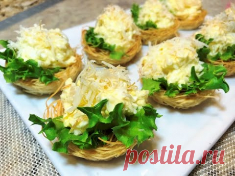 Новогодняя ПРАЗДНИЧНАЯ ЗАКУСКА . Тарталетки НЕЖНЫЕ.   Holiday Appetizers