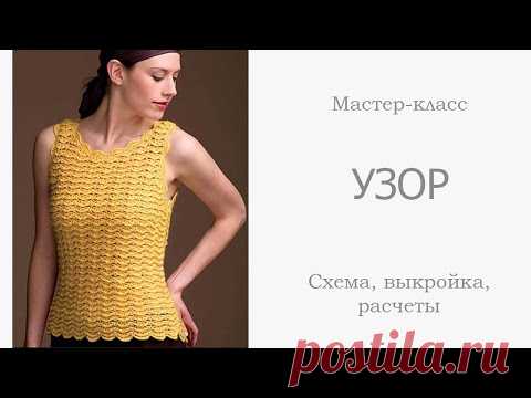 Вязание: ШИКАРНАЯ СТИЛЬНАЯ МАЙКА - ТОП - ЖИЛЕТКА крючком, мастер класс - УЗОР, СХЕМЫ
