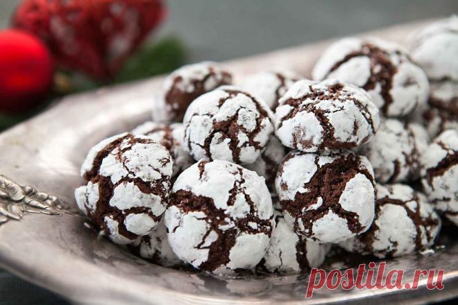 Шоколадное мраморное печенье