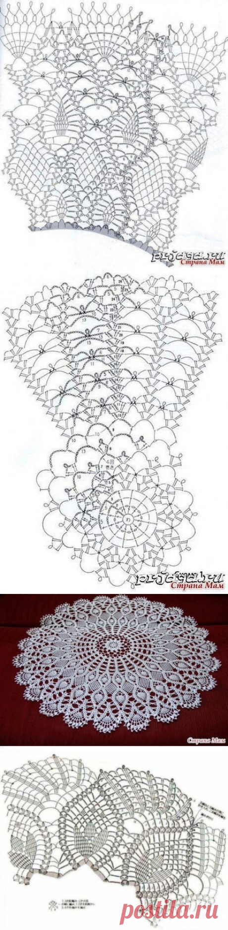 Шикарные вязаные салфетки