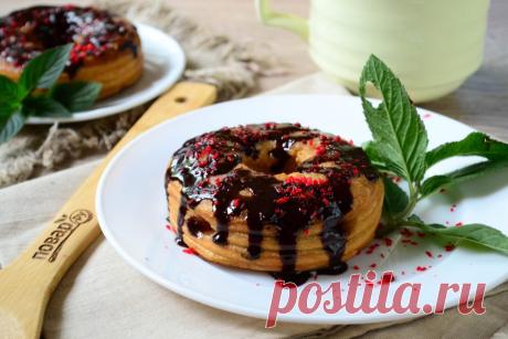 Пончики во фритюре с шоколадом из слоеного теста| БЫСТРО, ВКУСНО и ЛЕГКО