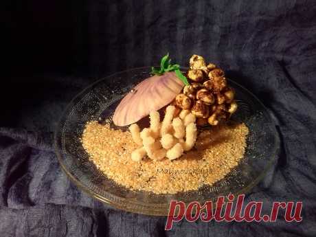 Десерт из шоколада и попкорна!