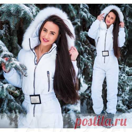 Комбинезон PHILIPP PLEIN с мехом песца