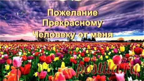 Пожелание Прекрасному Человеку от меня!!!. Красивая музыкальная открытка с пожеланием!!!💌🍓🍓🍓