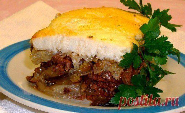 Мусака с баклажанами