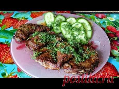 Печень говяжья рецепт на сковороде как приготовить блюдо пошагово вкусно ужин быстро видео - YouTube