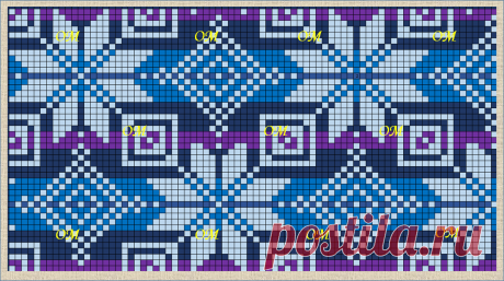 21 жаккардовая схема в стиле норвежских узоров | ЖАККАРДос | Яндекс Дзен