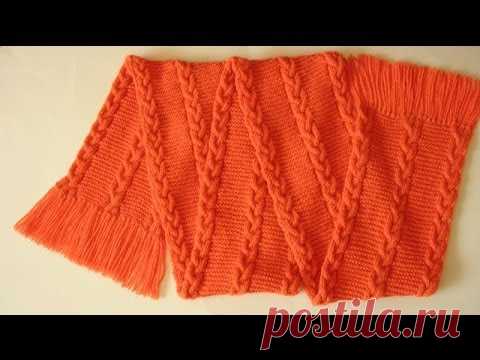 | Как вязать спицами двойную или двухстороннюю косу
