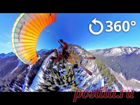 3D ролик виртуальный: Speed Flying 360 Video Crystal Mountain - YouTube