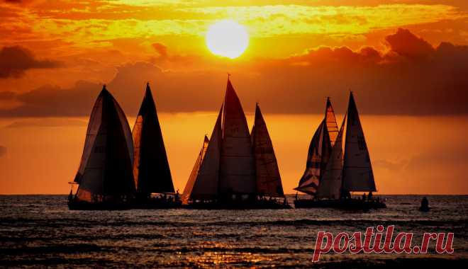 Saling into the sunset. Hawaii. | Flickr - Photo Sharing!