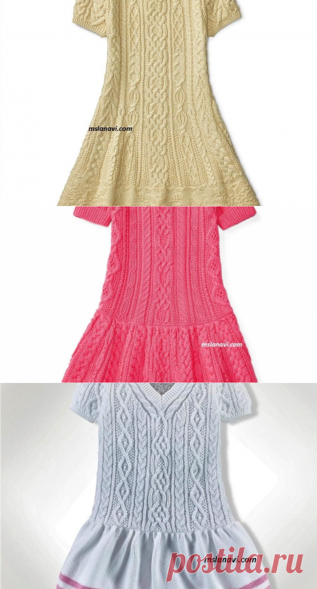 Cвитер спицами для девочки от Ralph Lauren. Вязание для детей спицами - Вяжем с Лана Ви