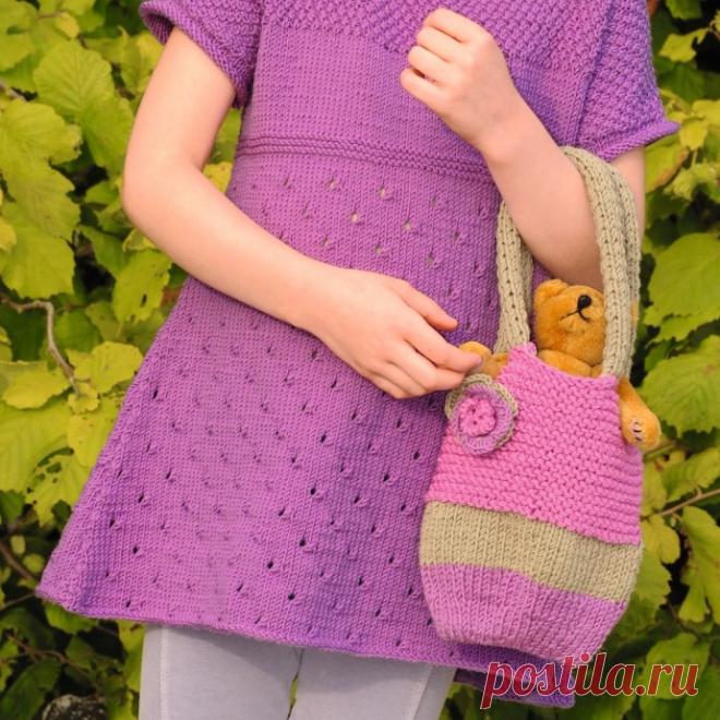 Сумочка с цветком в смешанной технике