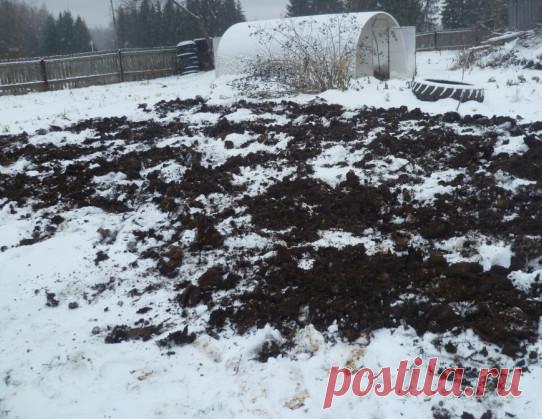 Удобряем по снежному насту