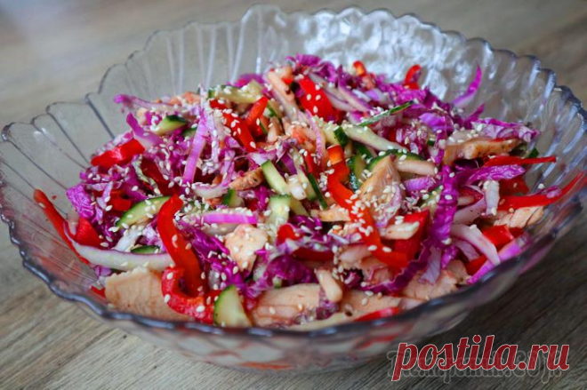 Крутой салат без майонеза! Взрыв вкуса!
