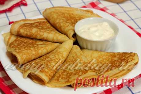 Рецепт вкусных блинчиков на молоке