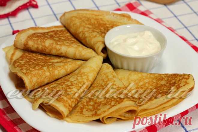 Рецепт вкусных блинчиков на молоке