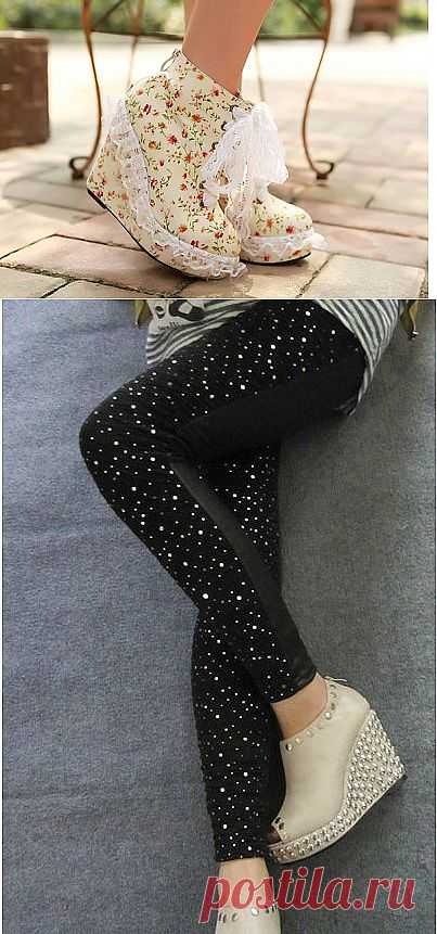 2 идеи - как украсить туфли на платформе (Екатерина Ш) / Обувь / Модный сайт о стильной переделке одежды и интерьера