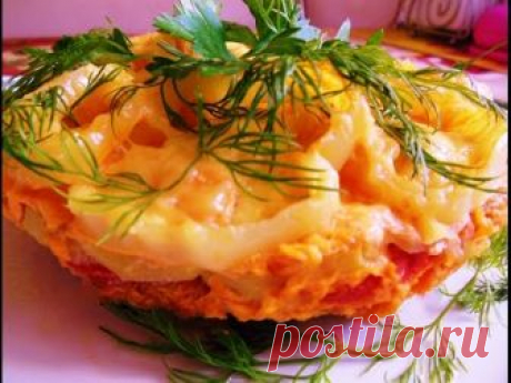 Пирог с кабачками и фаршем