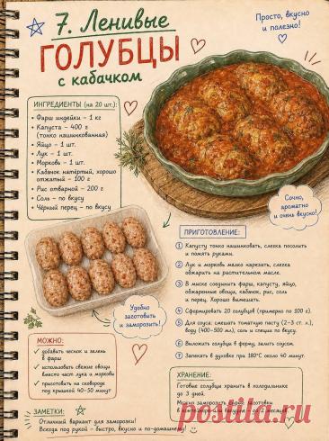 Ленивые голубцы с кабачком