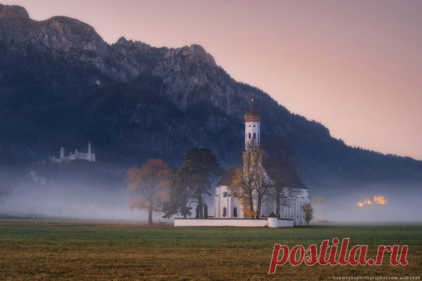 Церковь St. Coloman, Бавария. Автор фото — Александр Науменко: