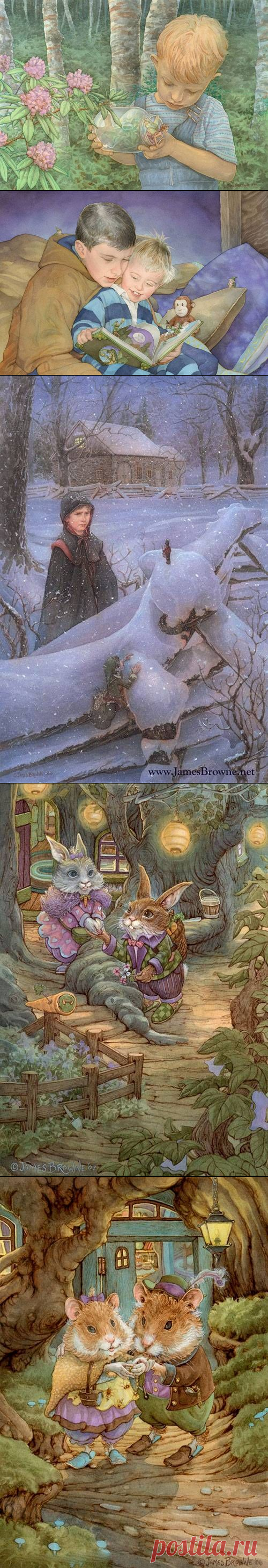 Сказочные иллюстрации Джеймс Браун (James Browne)