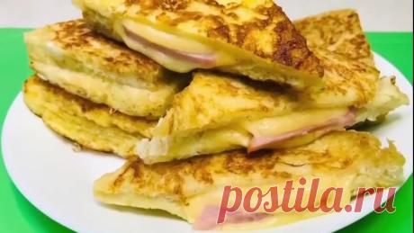 Мягкие, нежные, очень вкусные и сытные сэндвичи! Отличный завтрак