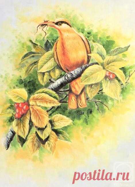 «Райские птички» картина Бруно Тины маслом на холсте — купить на ArtNow.ru