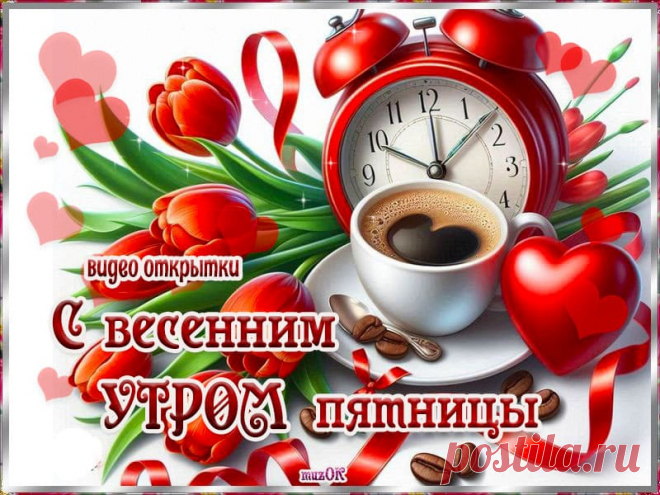 С добрым весенним утром пятницы. Видео открытки. * МУЗыкальный подарОК Красивые видео открытки с добрым весенним утром пятницы. Скачать бесплатно. Счастливой пятницы. Яркого и классного дня.