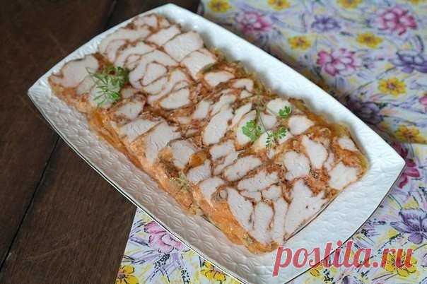 Мраморное мясо - изумительно вкусно и смотрится, изумительно...

Во-первых, рецепт прост в приготовлении. Во-вторых, нарезка эффектно смотрится на столе. И самое главное, получается очень вкусно!

Филе куриное – 700 г