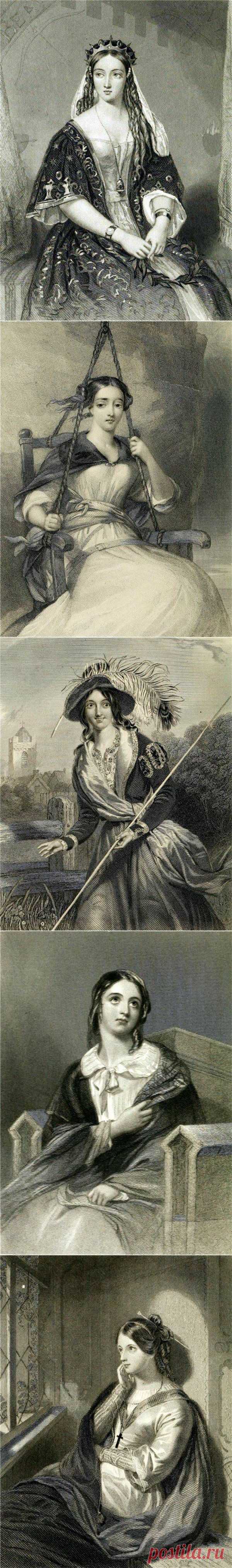 Героини романов Вальтера Скотта в старинных английских гравюрах | ШАГ НАВСТРЕЧУ