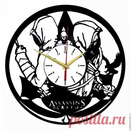 Часы из пластинки "Ассасин" – купить в интернет-магазине на Ярмарке Мастеров с доставкой Часы из пластинки &quot;Ассасин&quot; - купить или заказать в интернет-магазине на Ярмарке Мастеров | Часы делаются из старых виниловых пластинок. У&hellip;