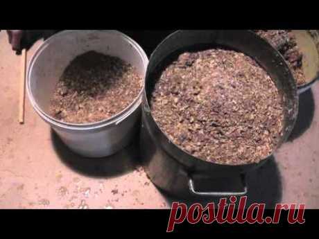 отделяю воск от прополиса.collecting propolis.