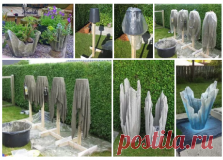 Необычное кашпо для цветов своими руками.
Лучше использовать готовые смеси, например клеевую смесь для укладки керамической плитки. Она прочная и воды не боится.