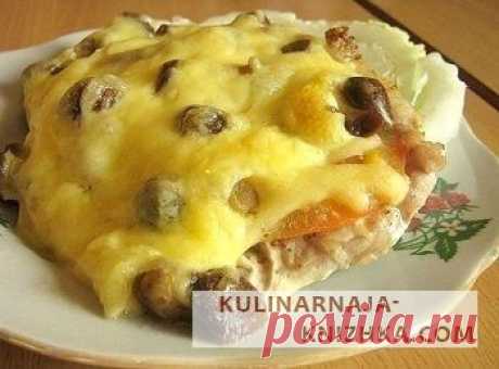 рецепт Мясо по купечески с грибами