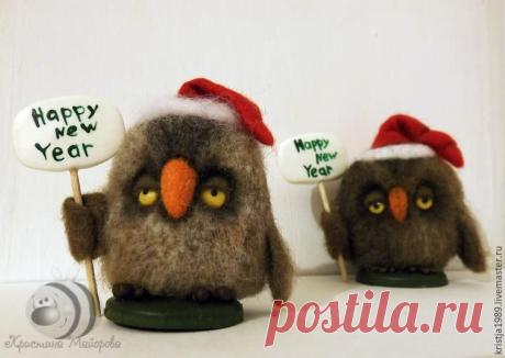 Делаем валяную совушку «Безудержное веселье» своими руками