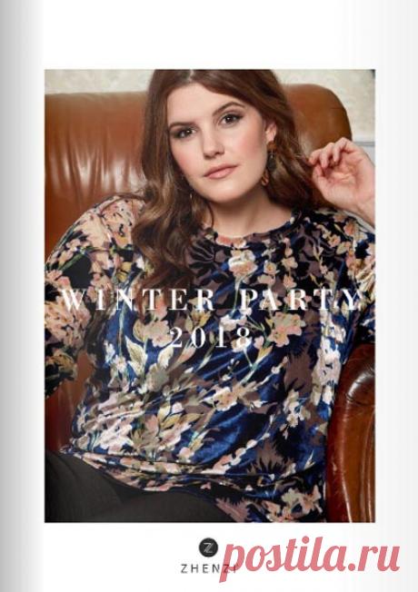 Лукбуки женской одежды больших размеров датского бренда Zhenzi осень-зима 2018-19