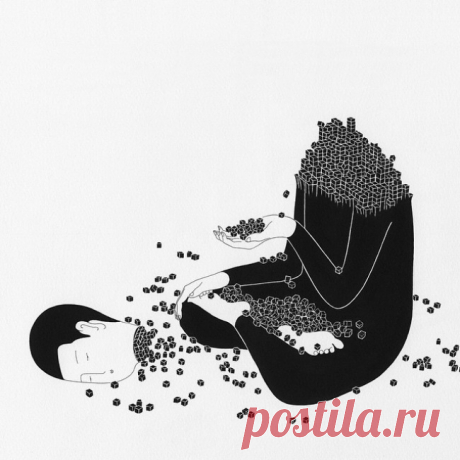Художник рисует эмоции, которые каждый испытывает, но не может описать