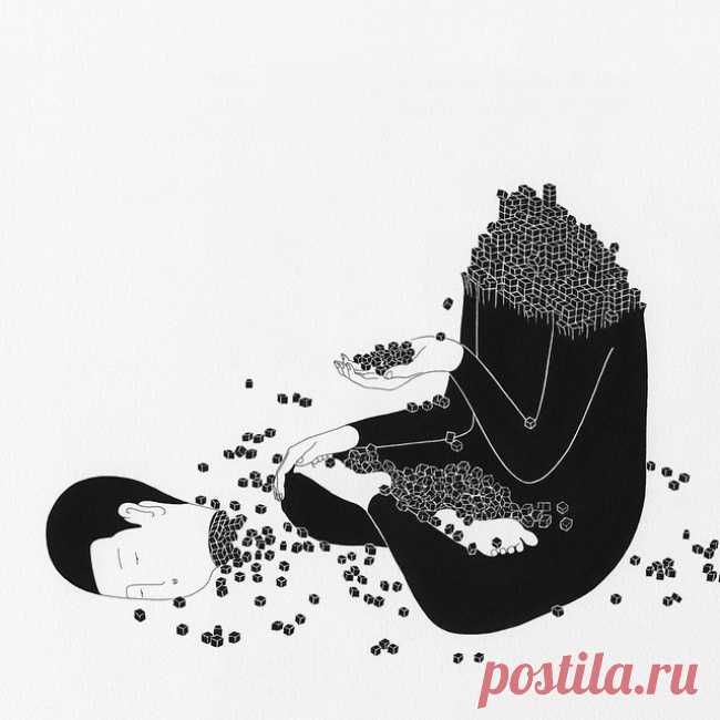 Художник рисует эмоции, которые каждый испытывает, но не может описать