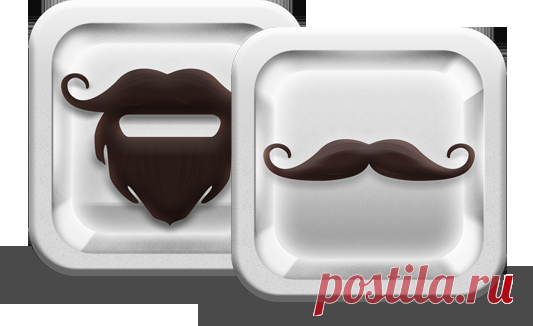 Beard & mustache icon on Behance
