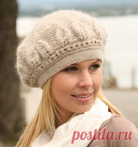 Вязание беретки спицами — лучший вариант для неопытных рукодельниц