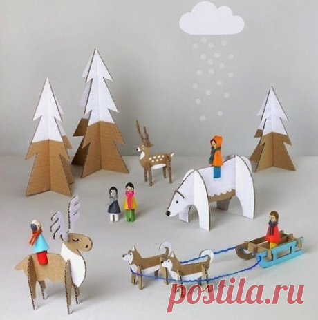 Новогодние подделки. Творчество с детьми / Необычные поделки