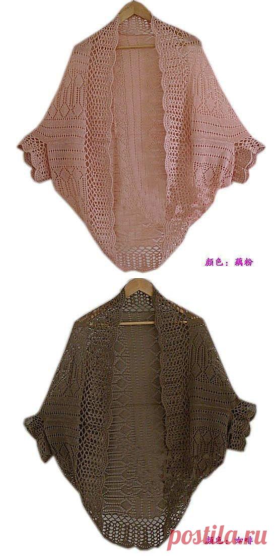 ажурный жилет.