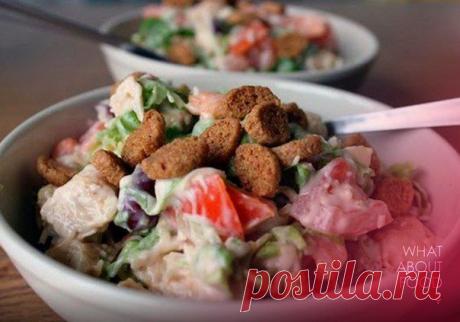 Весенний салат с куриной грудкой / Райская пища