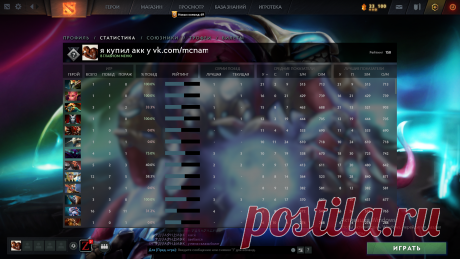 Купить аккаунт Дота 2 с рейтингом - Магазин аккаунтов Dota 2