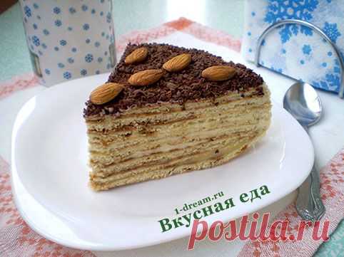 Торт на сковороде - рецепт домашнего торта без выпечки - Вкусная еда