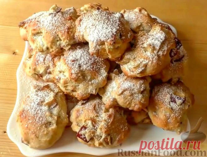 Рецепт: Мягкое печенье с яблоками на RussianFood.com